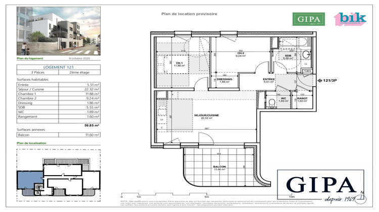 Ma-Cabane - Vente Appartement Schiltigheim, 59 m²