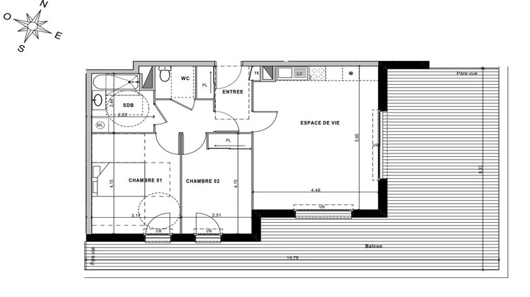 Ma-Cabane - Vente Appartement SCIEZ, 63 m²