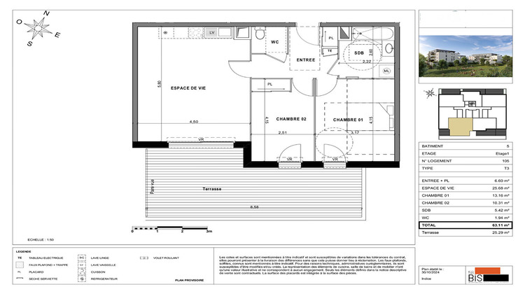 Ma-Cabane - Vente Appartement SCIEZ, 63 m²