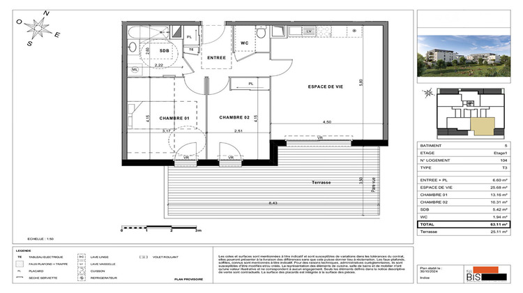 Ma-Cabane - Vente Appartement SCIEZ, 63 m²