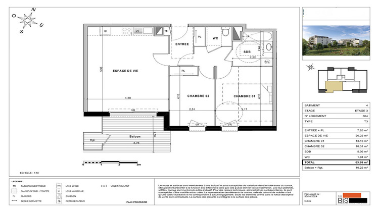 Ma-Cabane - Vente Appartement SCIEZ, 63 m²
