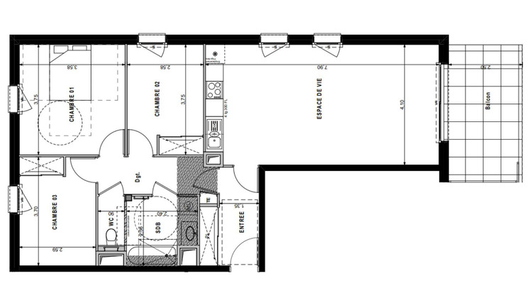 Ma-Cabane - Vente Appartement Sciez, 82 m²
