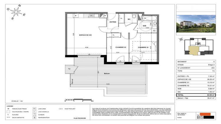 Ma-Cabane - Vente Appartement SCIEZ, 63 m²