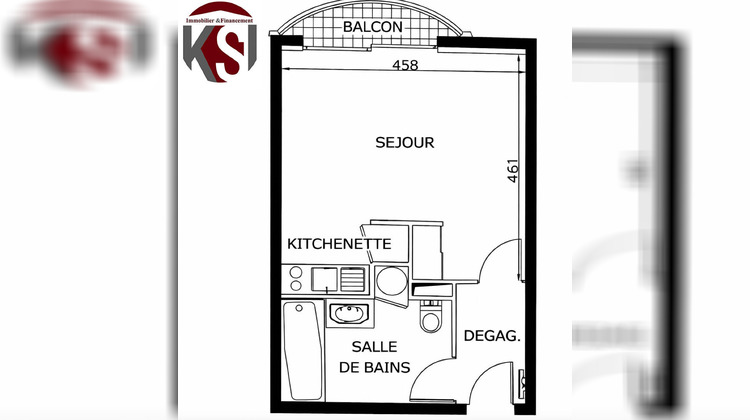 Ma-Cabane - Vente Appartement SEILLONS-SOURCE-D'ARGENS, 29 m²