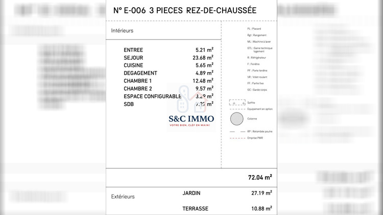 Ma-Cabane - Vente Appartement Serris, 72 m²