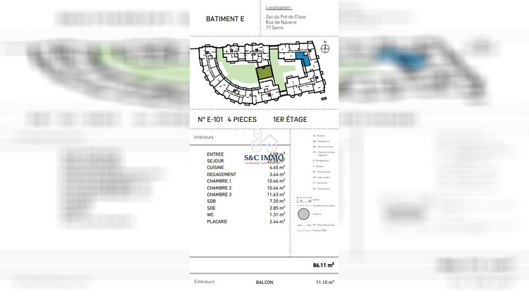 Ma-Cabane - Vente Appartement Serris, 86 m²