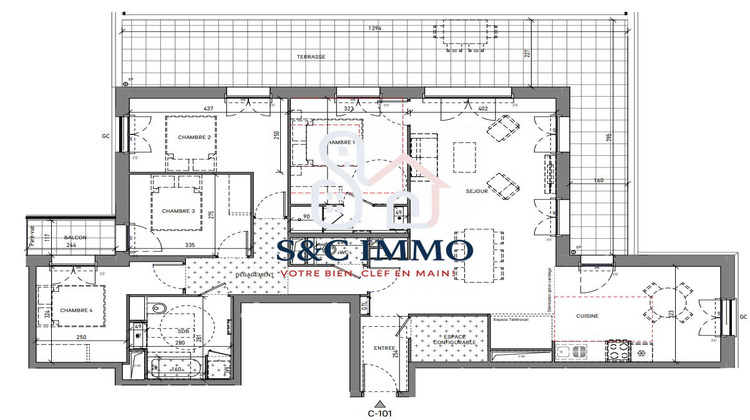 Ma-Cabane - Vente Appartement Serris, 116 m²