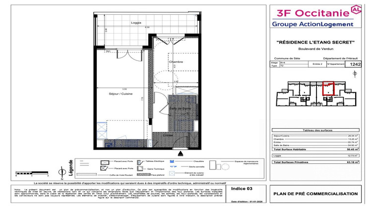Ma-Cabane - Vente Appartement Sète, 50 m²