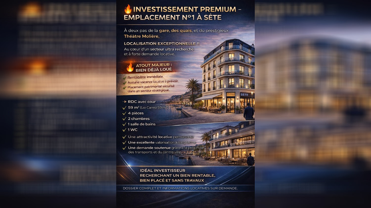 Ma-Cabane - Vente Appartement Sete, 59 m²