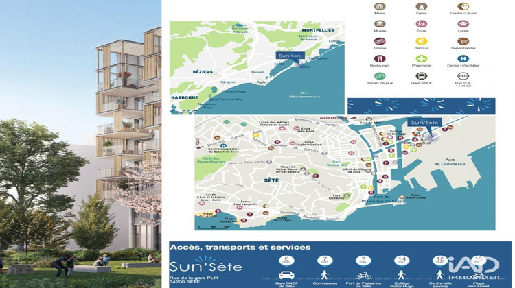 Ma-Cabane - Vente Appartement Sète, 43 m²