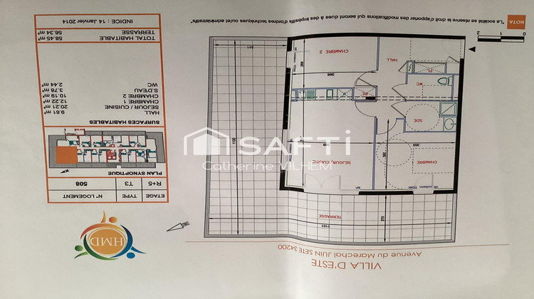Ma-Cabane - Vente Appartement Sete, 59 m²