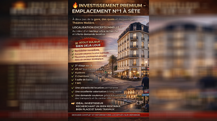 Ma-Cabane - Vente Appartement Sete, 43 m²