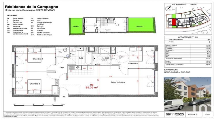 Ma-Cabane - Vente Appartement Sevran, 85 m²