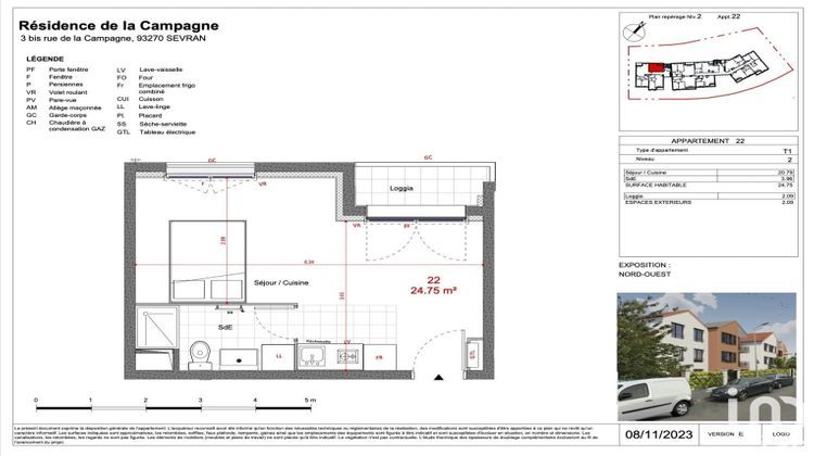 Ma-Cabane - Vente Appartement Sevran, 25 m²