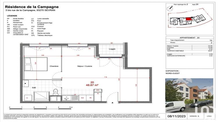 Ma-Cabane - Vente Appartement Sevran, 49 m²