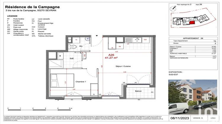 Ma-Cabane - Vente Appartement Sevran, 41 m²