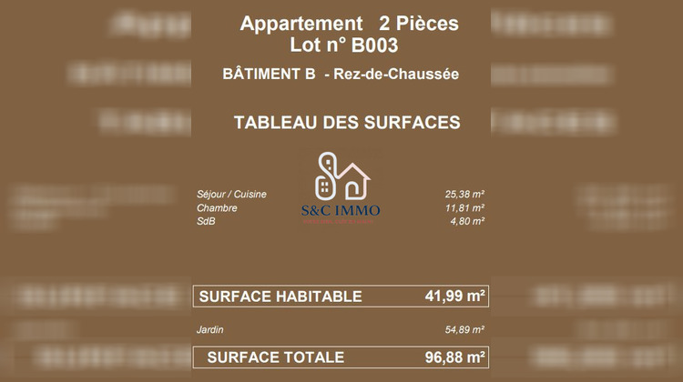 Ma-Cabane - Vente Appartement Sevran, 42 m²