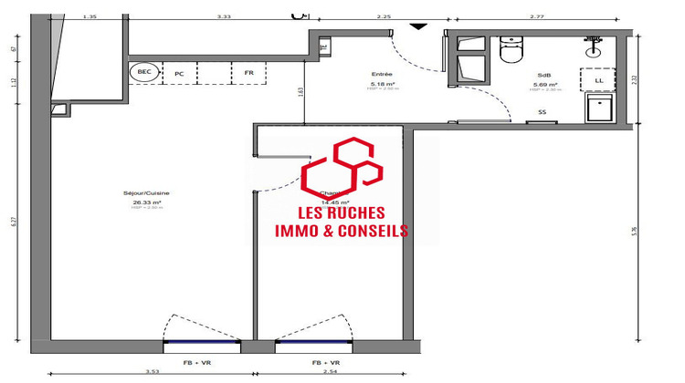 Ma-Cabane - Vente Appartement Sèvres, 51 m²