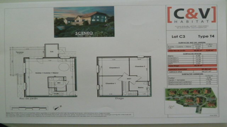 Ma-Cabane - Vente Appartement Sillingy, 91 m²