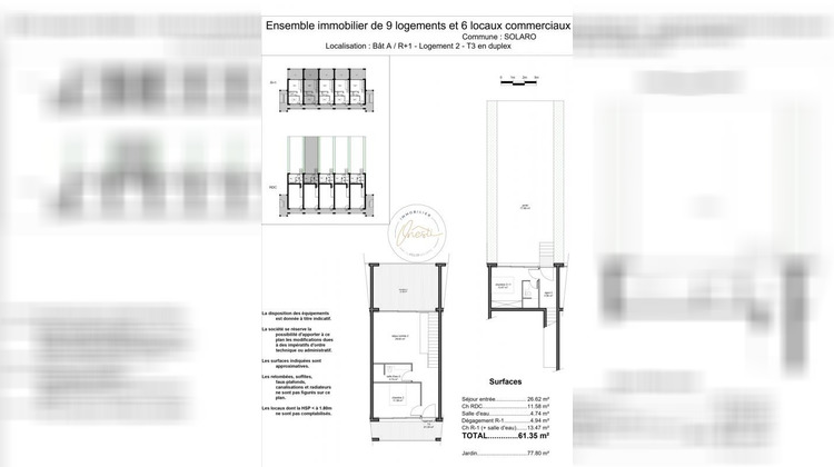 Ma-Cabane - Vente Appartement SOLARO, 61 m²