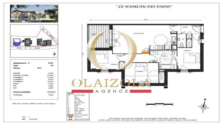 Ma-Cabane - Vente Appartement SOORTS-HOSSEGOR, 75 m²