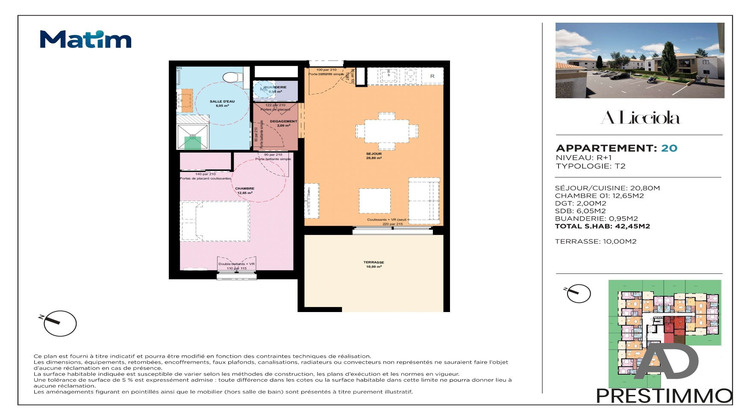 Ma-Cabane - Vente Appartement Sorbo-Ocagnano, 43 m²