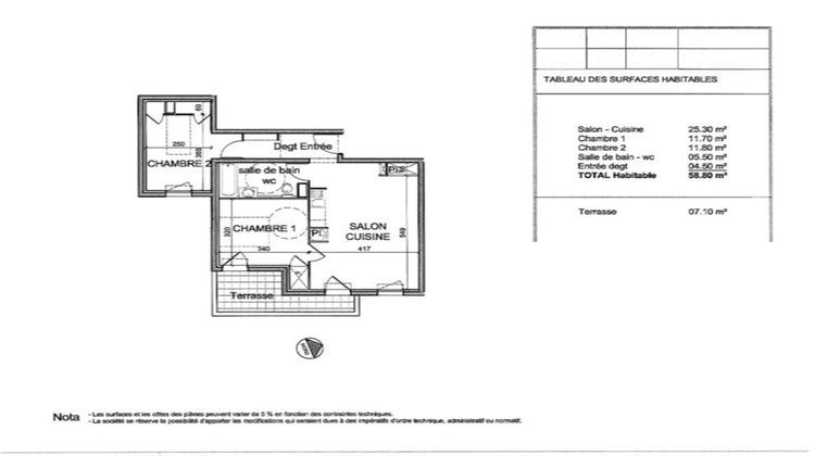 Ma-Cabane - Vente Appartement Sorgues, 58 m²