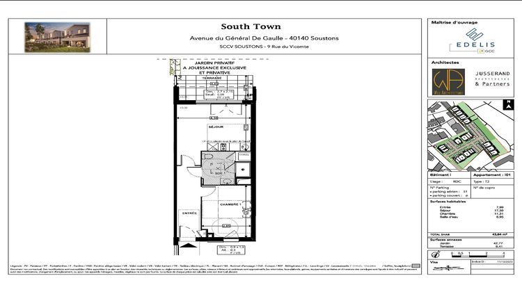 Ma-Cabane - Vente Appartement SOUSTONS, 42 m²