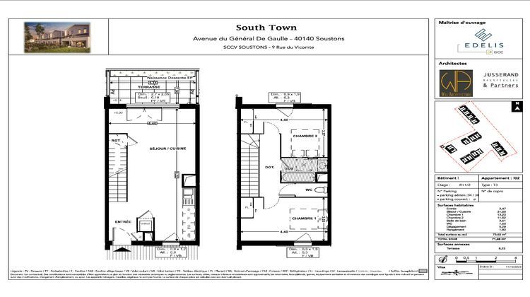 Ma-Cabane - Vente Appartement SOUSTONS, 42 m²