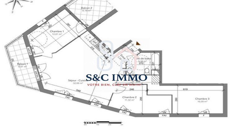 Ma-Cabane - Vente Appartement Stains, 43 m²