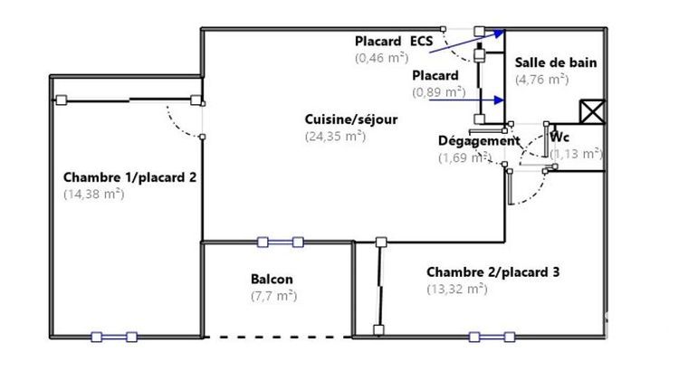 Ma-Cabane - Vente Appartement Stiring-Wendel, 61 m²