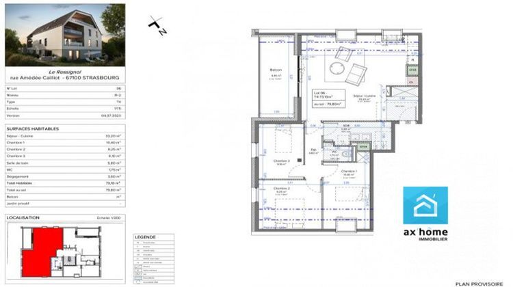 Ma-Cabane - Vente Appartement Strasbourg, 73 m²