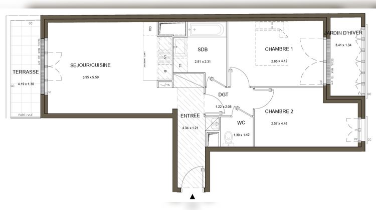 Ma-Cabane - Vente Appartement Sucy-en-Brie, 59 m²