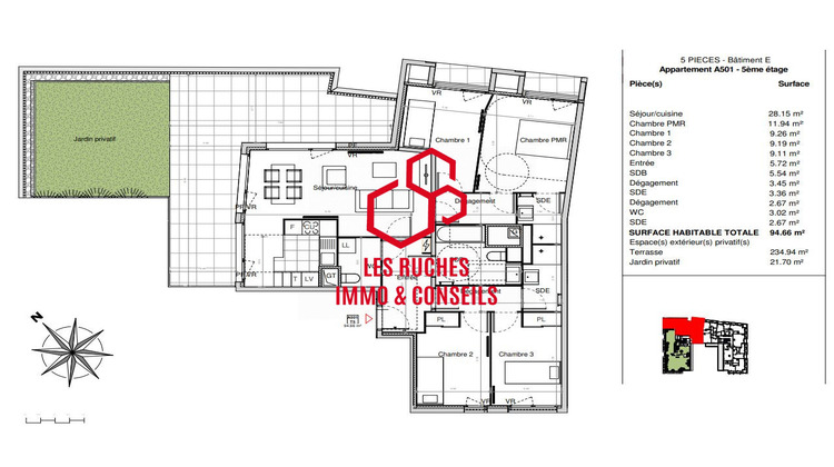 Ma-Cabane - Vente Appartement Sucy-en-Brie, 97 m²