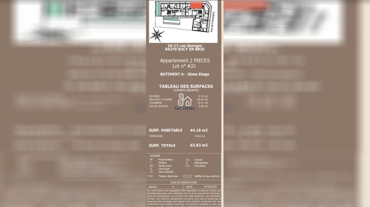 Ma-Cabane - Vente Appartement Sucy-en-Brie, 44 m²
