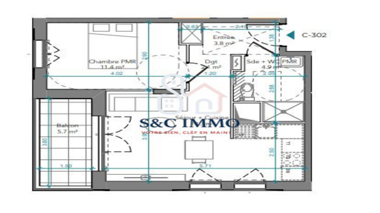 Ma-Cabane - Vente Appartement Sucy-en-Brie, 41 m²