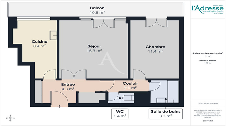 Ma-Cabane - Vente Appartement SUCY-EN-BRIE, 50 m²