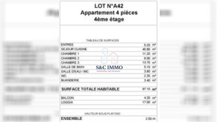 Ma-Cabane - Vente Appartement Suresnes (), 97 m²