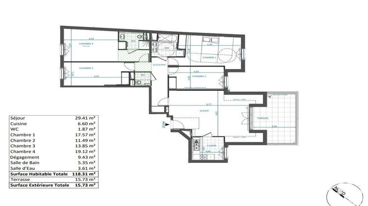 Ma-Cabane - Vente Appartement Suresnes, 118 m²