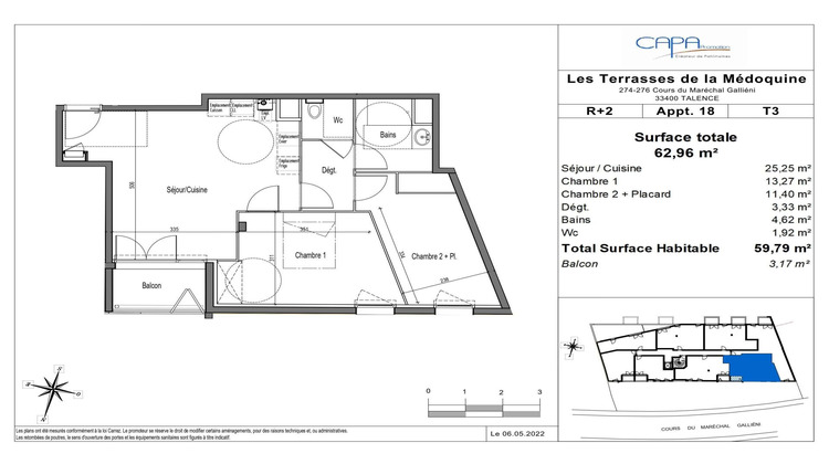 Ma-Cabane - Vente Appartement Talence, 59 m²