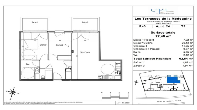 Ma-Cabane - Vente Appartement Talence, 62 m²