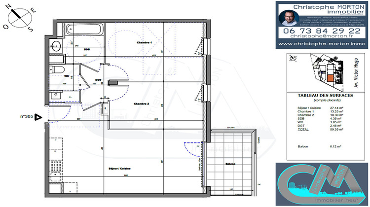 Ma-Cabane - Vente Appartement TASSIN-LA-DEMI-LUNE, 59 m²