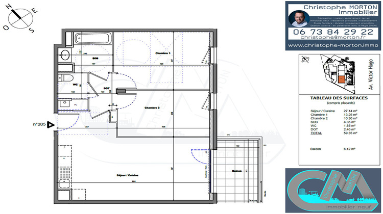 Ma-Cabane - Vente Appartement TASSIN-LA-DEMI-LUNE, 59 m²