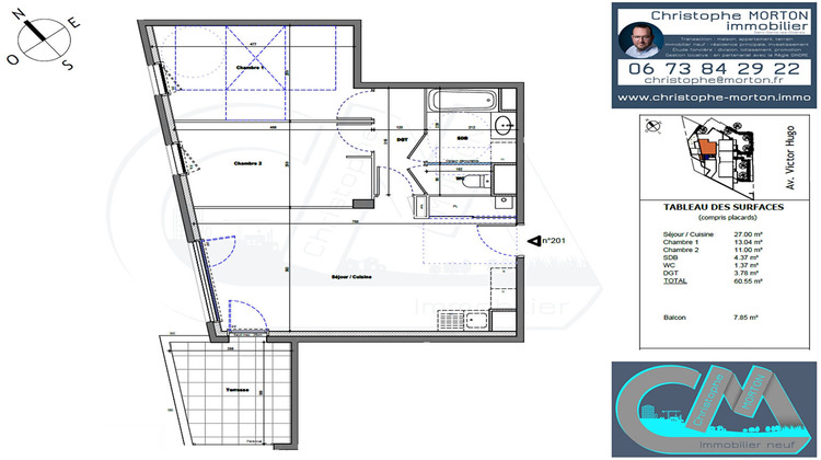 Ma-Cabane - Vente Appartement TASSIN-LA-DEMI-LUNE, 60 m²