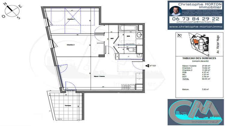 Ma-Cabane - Vente Appartement TASSIN-LA-DEMI-LUNE, 60 m²