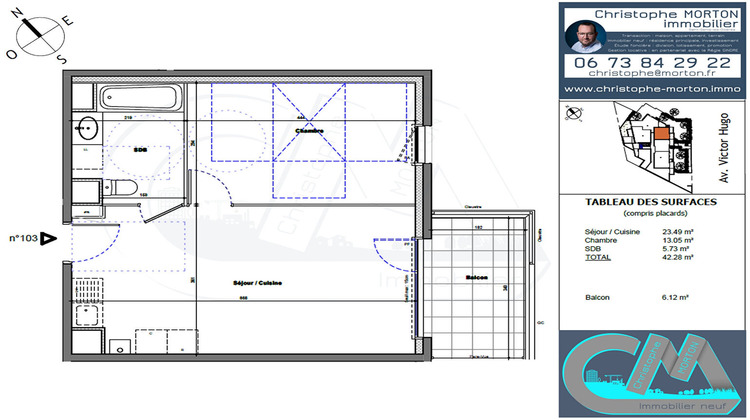 Ma-Cabane - Vente Appartement TASSIN-LA-DEMI-LUNE, 42 m²