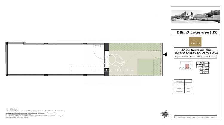 Ma-Cabane - Vente Appartement Tassin-la-Demi-Lune, 57 m²