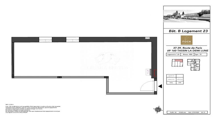 Ma-Cabane - Vente Appartement Tassin-la-Demi-Lune, 39 m²