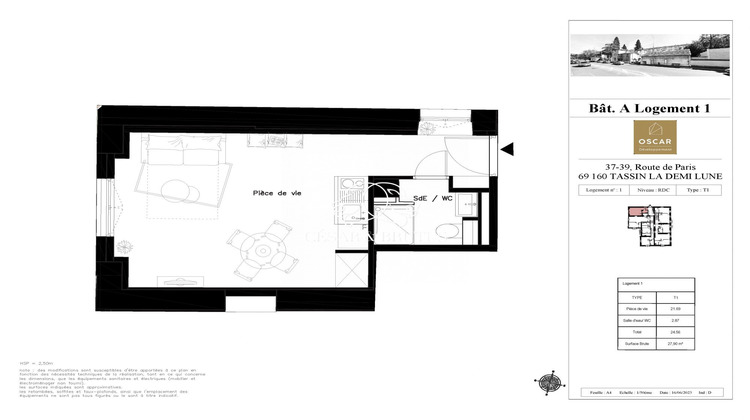 Ma-Cabane - Vente Appartement Tassin-la-Demi-Lune, 24 m²