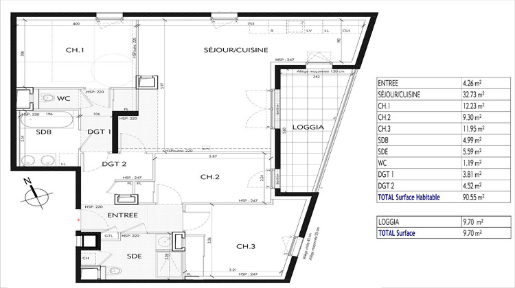 Ma-Cabane - Vente Appartement Tassin-la-Demi-Lune, 107 m²